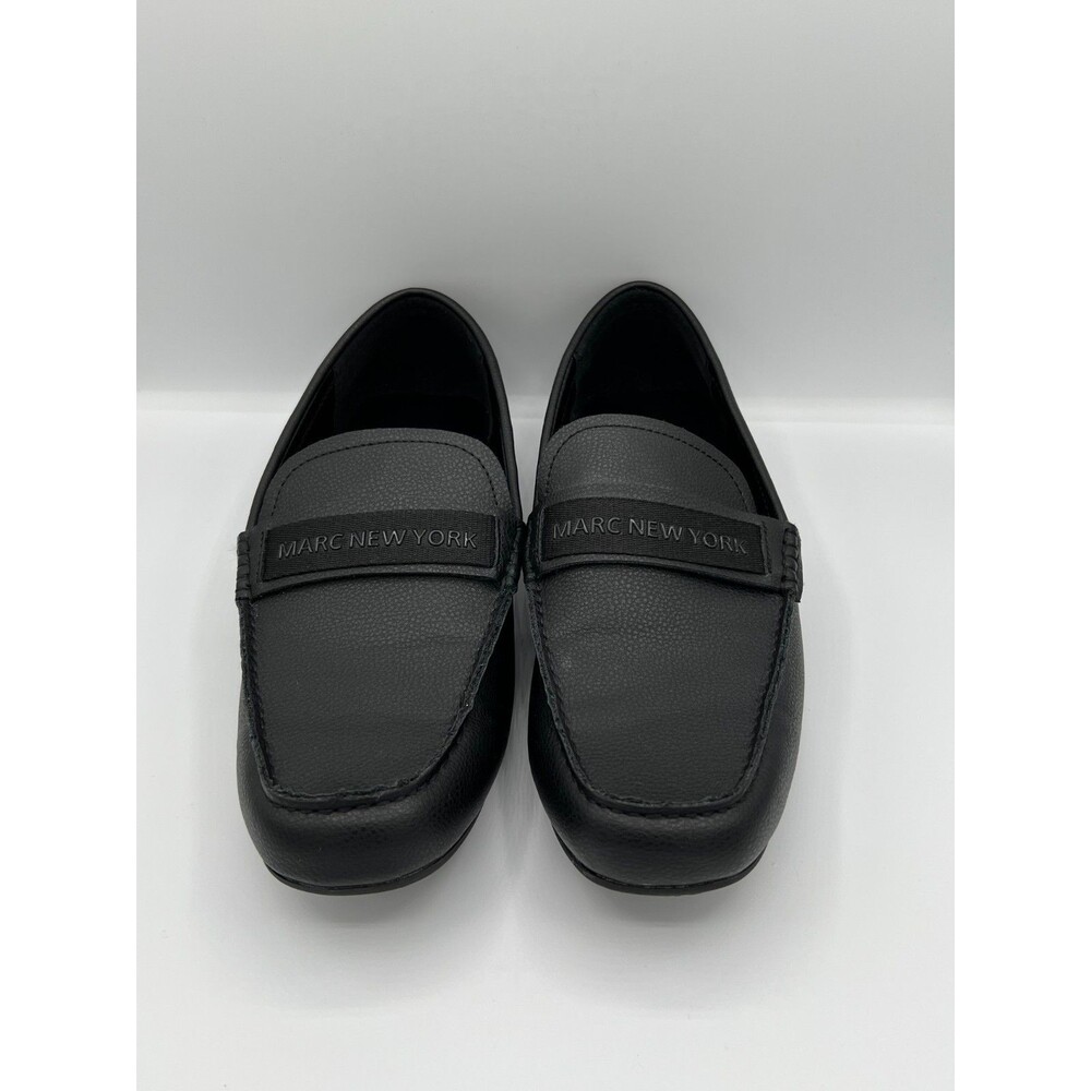 MARC NEW YORK Shoes Men’s Sz 9 ANDREW MARC Black Leather Slip On Loafers New